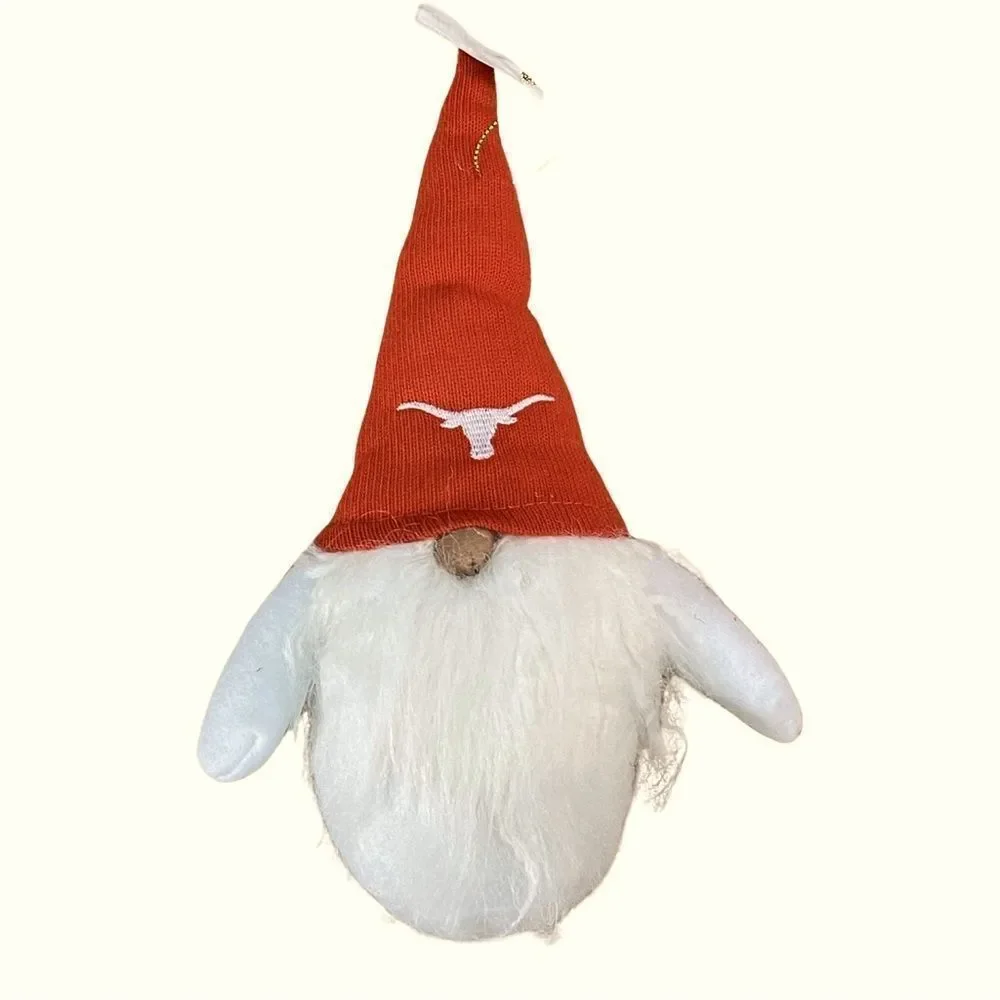 Santa’s Workshop Texas Longhorns Hat Gnome Ornament NWT